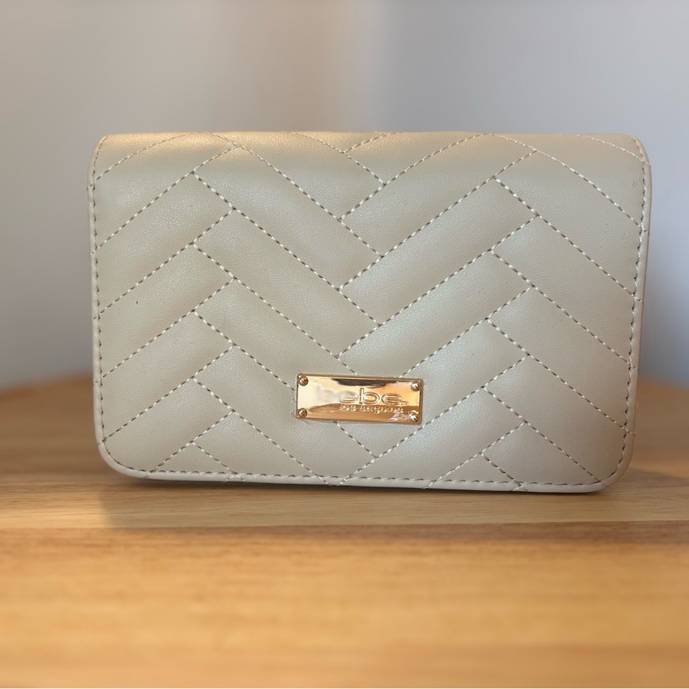 bebe Sophia Crossbody Small Handbag - Color: Sand Beige